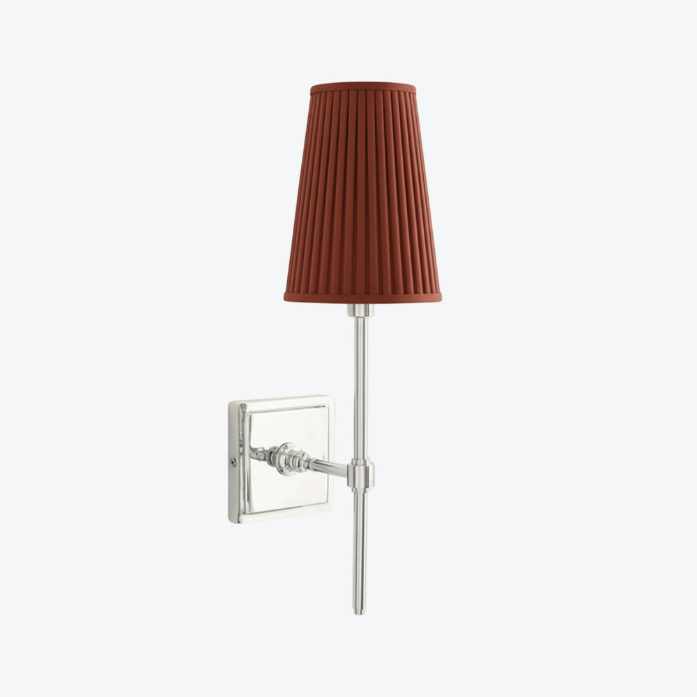 Derlina White Linen Shades Wall Lamp – Retro Metal Multi-Head Lighting Fixture