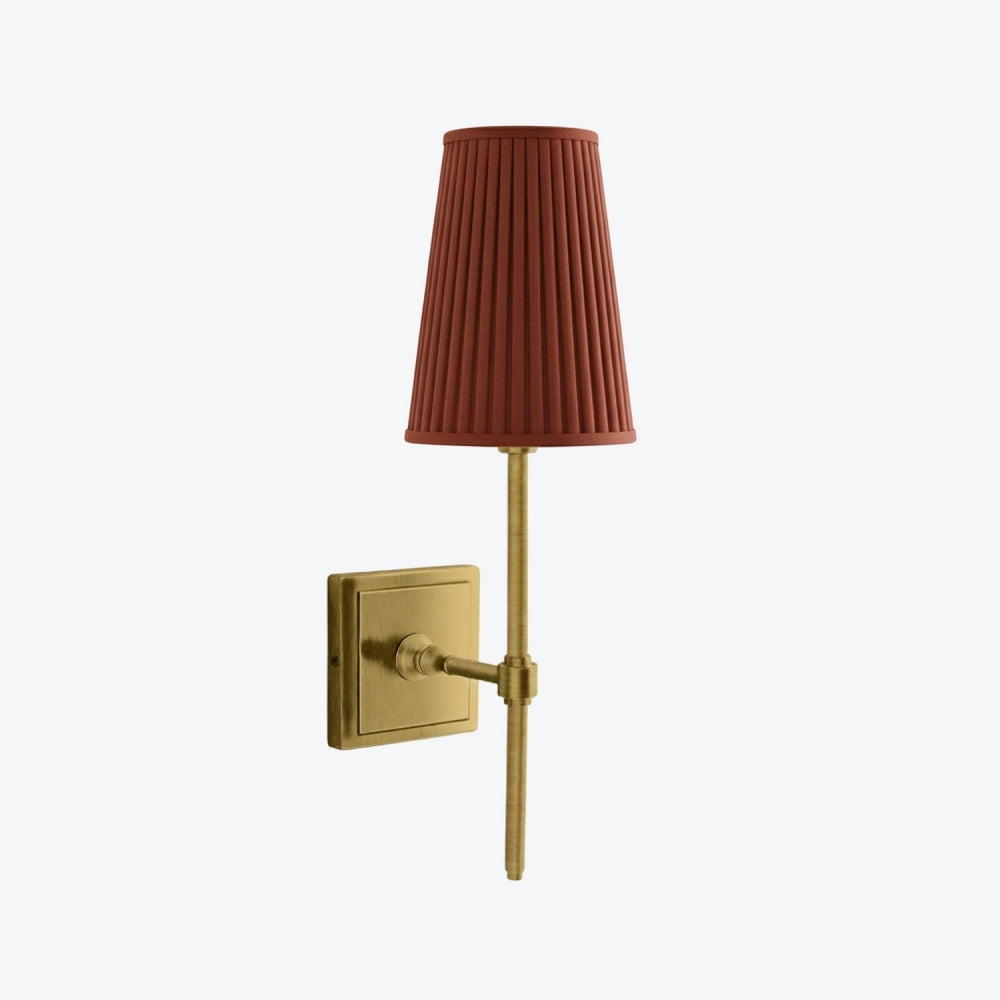 Derlina White Linen Shades Wall Lamp – Retro Metal Multi-Head Lighting Fixture