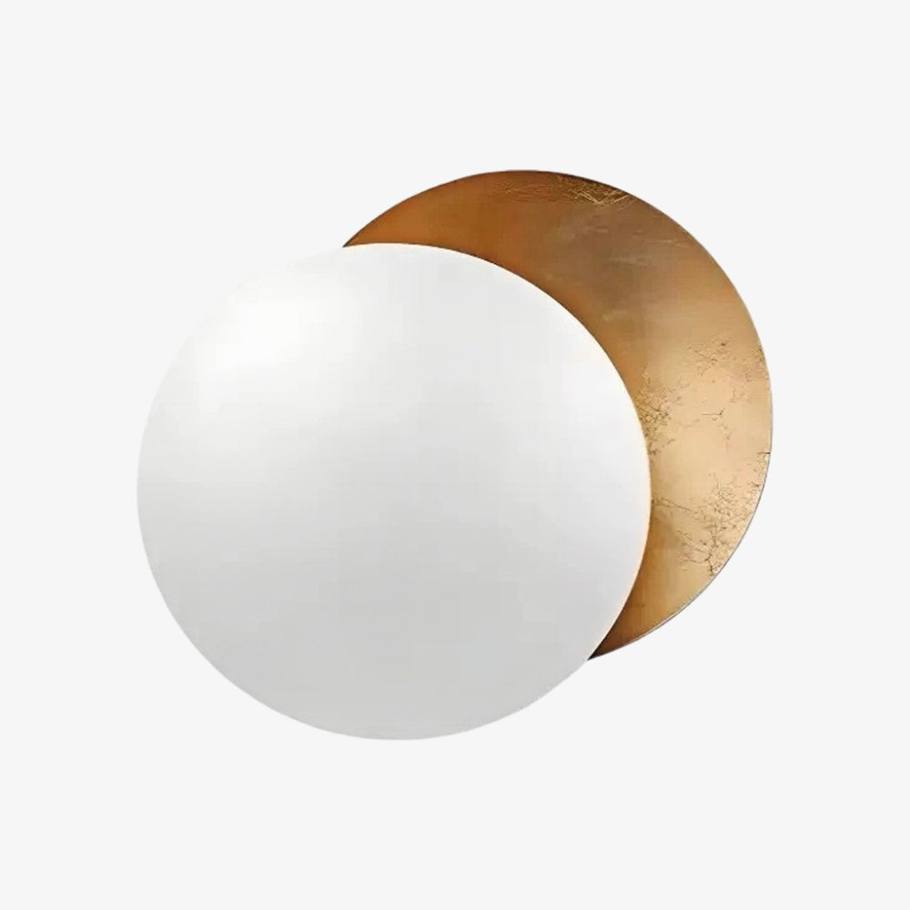 Verstellbare Wandlampe Mit Künstlerischer Eclipse-Scheibe Für Flur Und Schlafzimmer