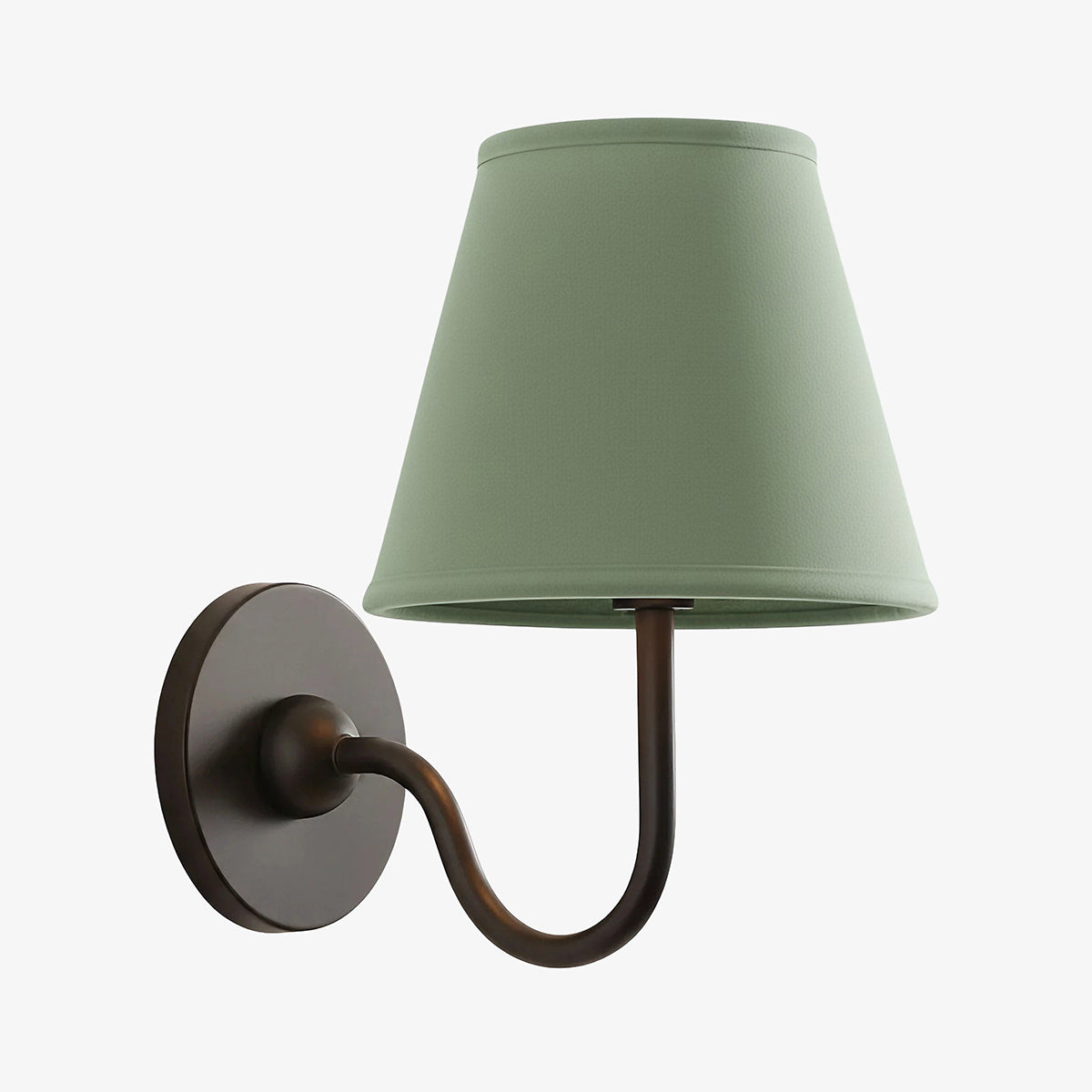 Luvora Pleated Shade Wall Lamp – Modern Brass Linen Lighting