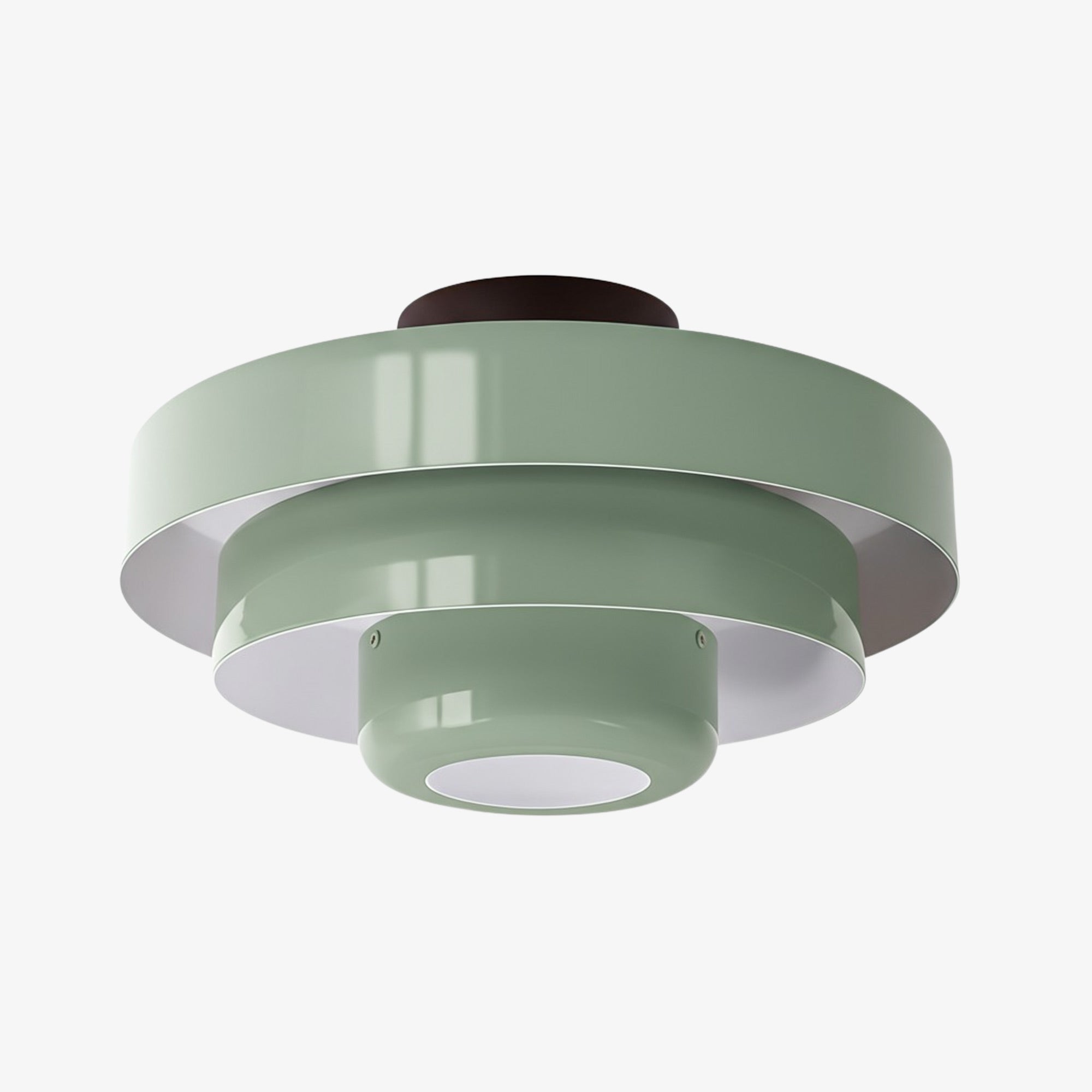 Veleora Bauhaus Three-Tier Colorful Round Macaron Ceiling Lamp - Modern Metal Design for Living Rooms