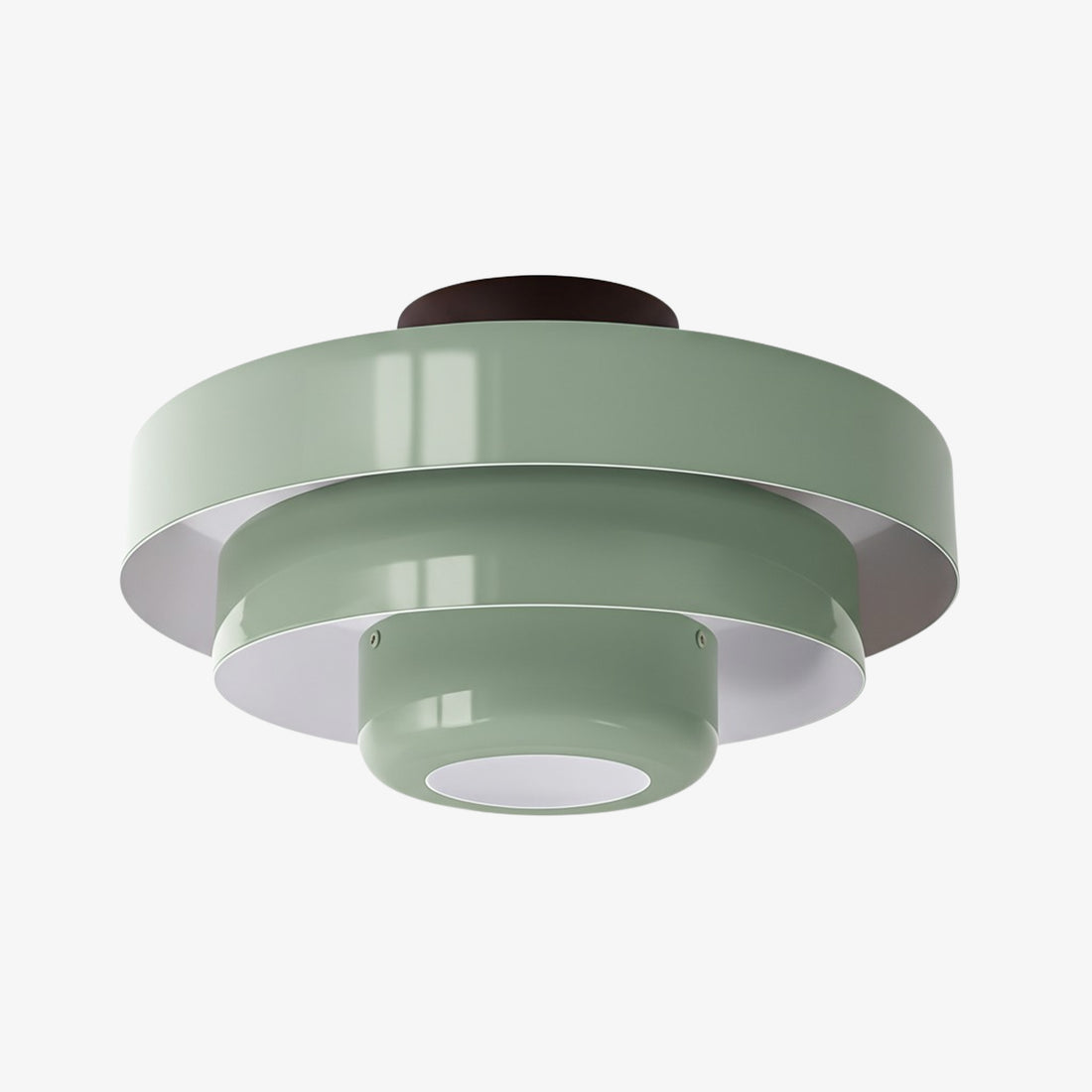 Veleora Bauhaus Three-Tier Colorful Round Macaron Ceiling Lamp - Modern Metal Design for Living Rooms