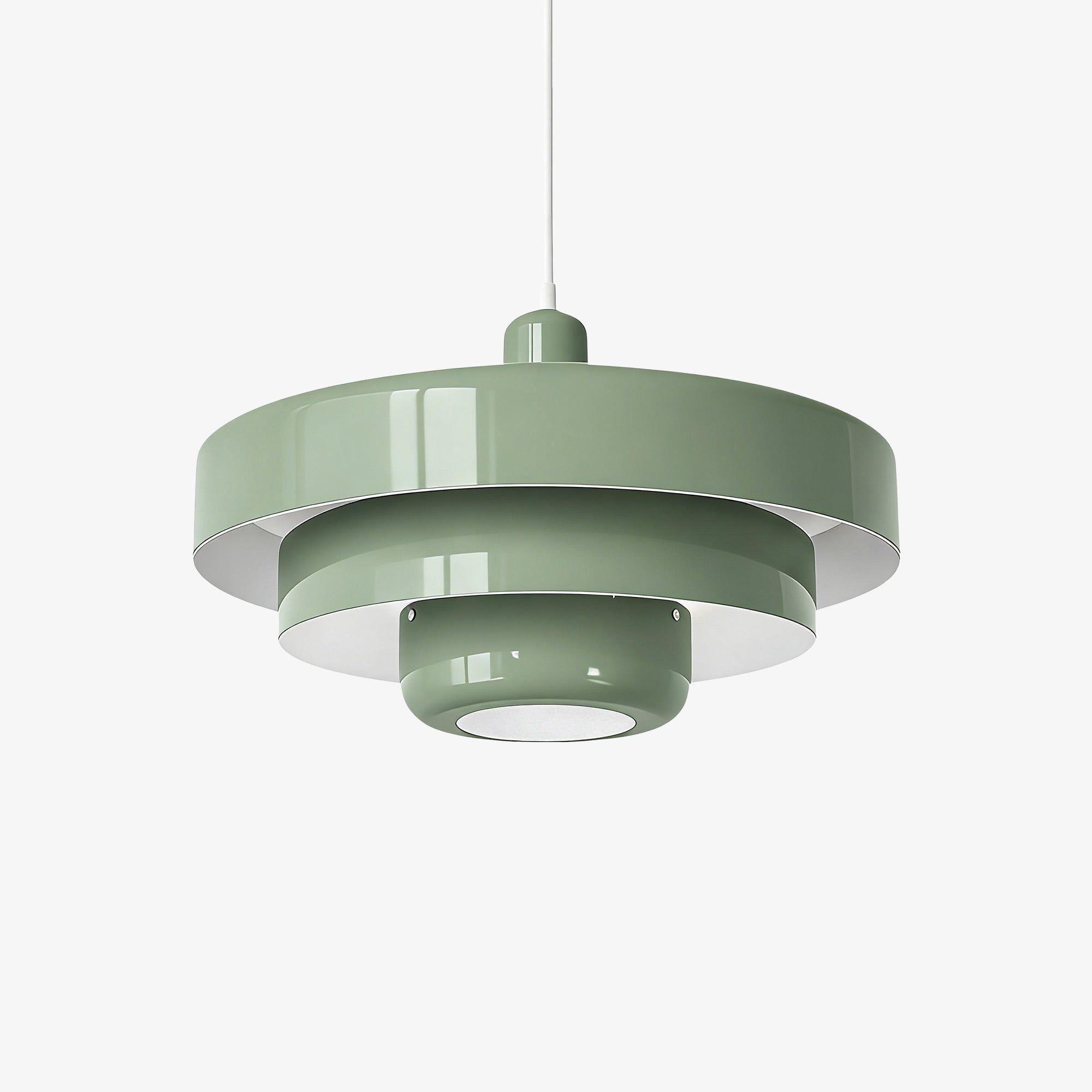 Decorative Multi Layer Hanging Pendant Lamp With Smooth Lines For Contemporary Home Interiors