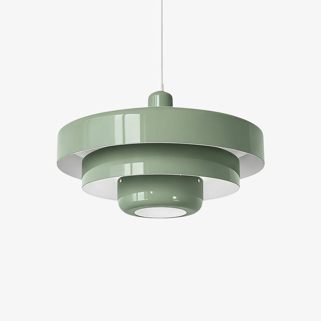 Decorative Multi Layer Hanging Pendant Lamp With Smooth Lines For Contemporary Home Interiors