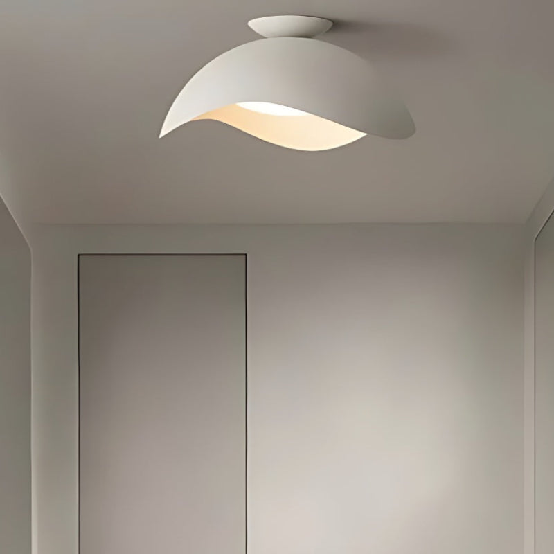Minimalist Wavy Metal Ceiling Light