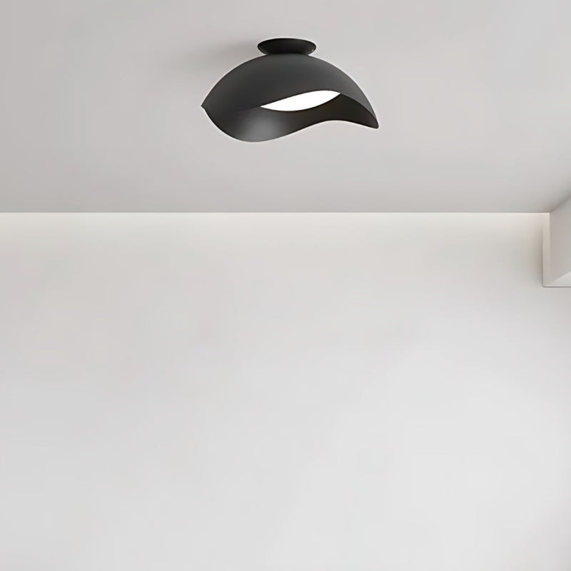 Minimalist Wavy Metal Ceiling Light