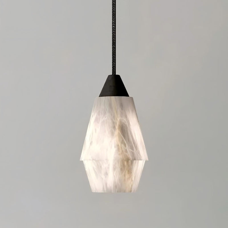 Elegante Marmorstruktur Pendelleuchte