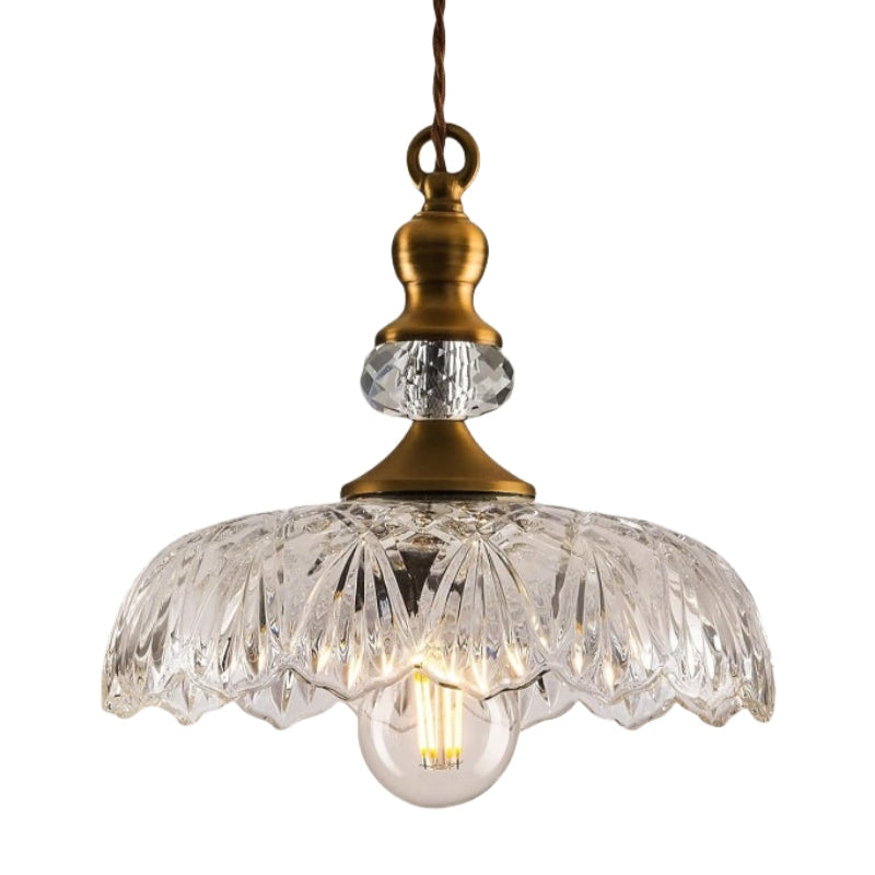 Brass Flower Retro Classic Pendant Light