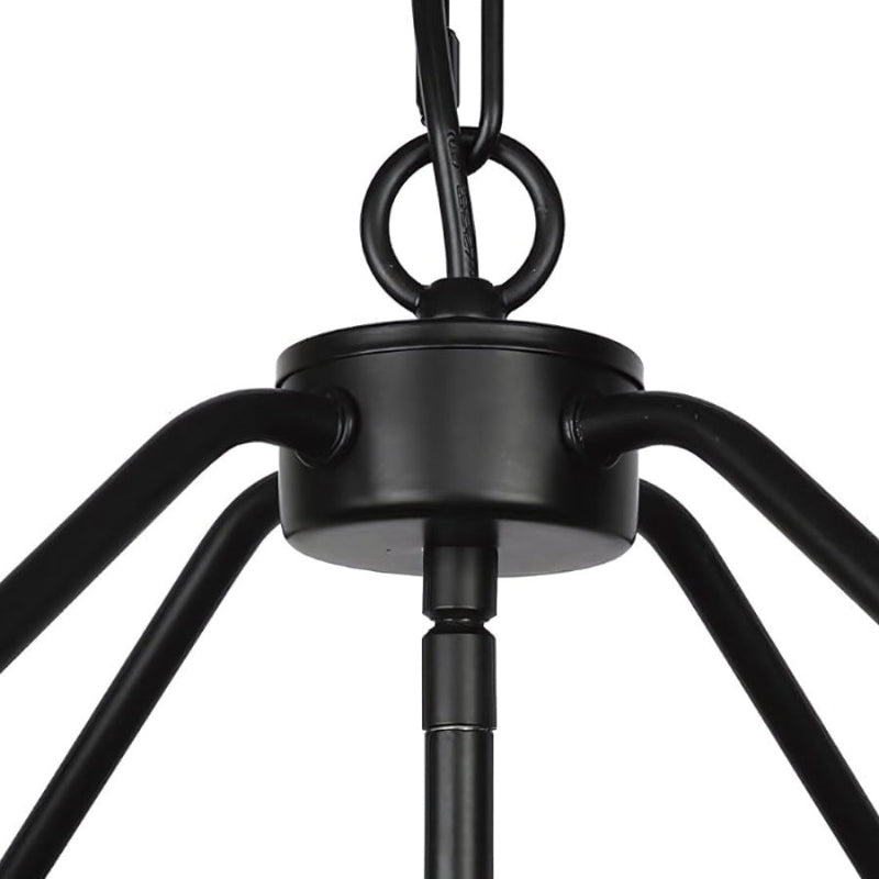 Drum Retro Industrial Hollow Design Pendant Light