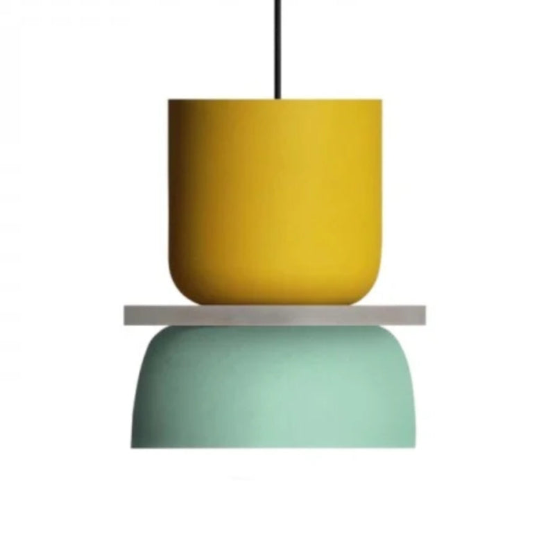 Colorful Macaron Bowl Shade Acrylic Pendant Light