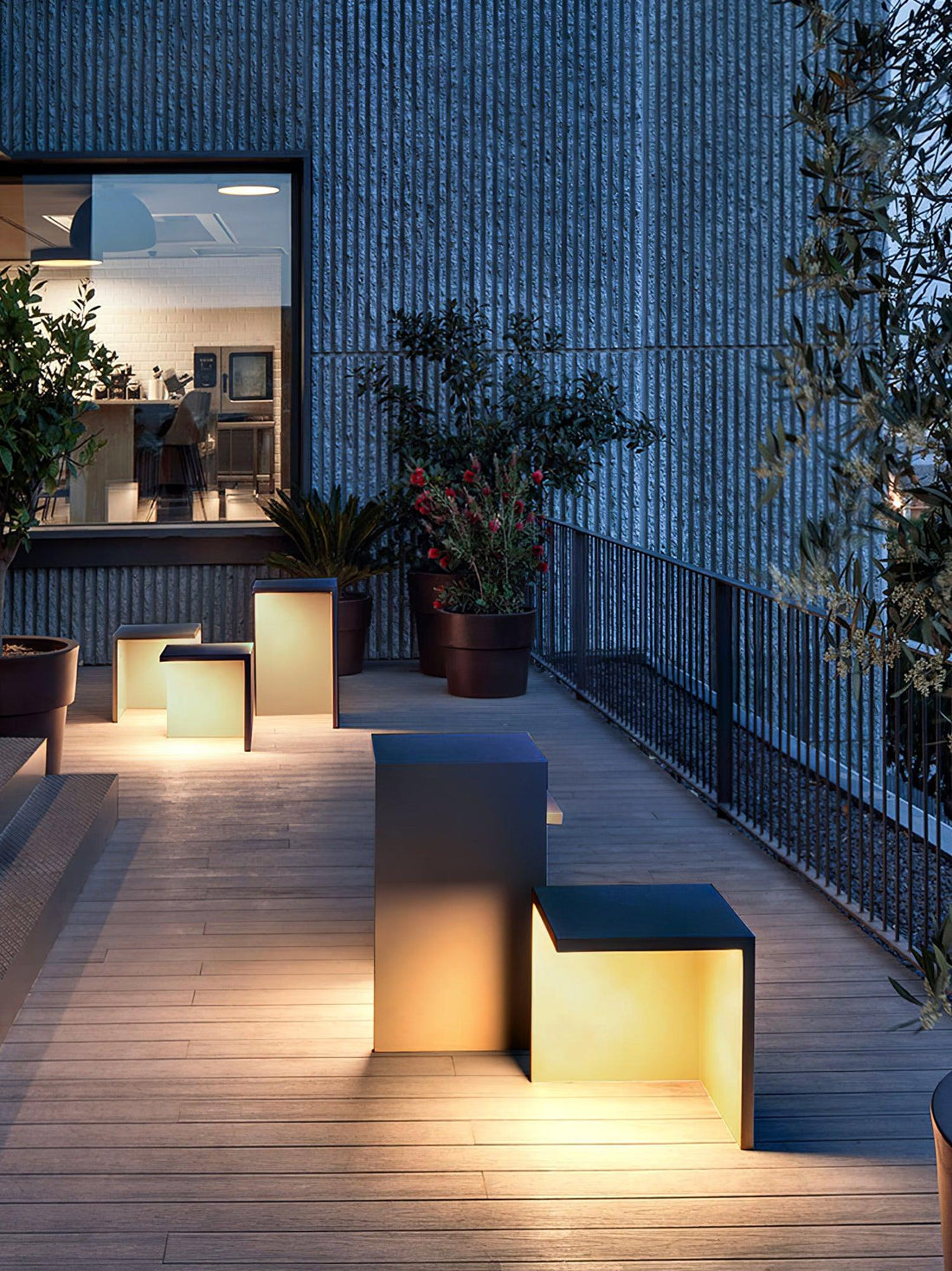 Robuste Außenleuchte für Schreibtischstühle – wasserdichte Leuchte für den Terrassengarten