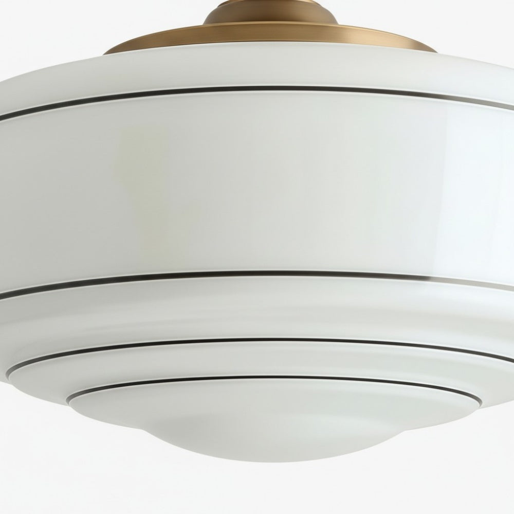 Nalaviro Modern Ceiling Light - Glass Shade for Living Room and Entryway
