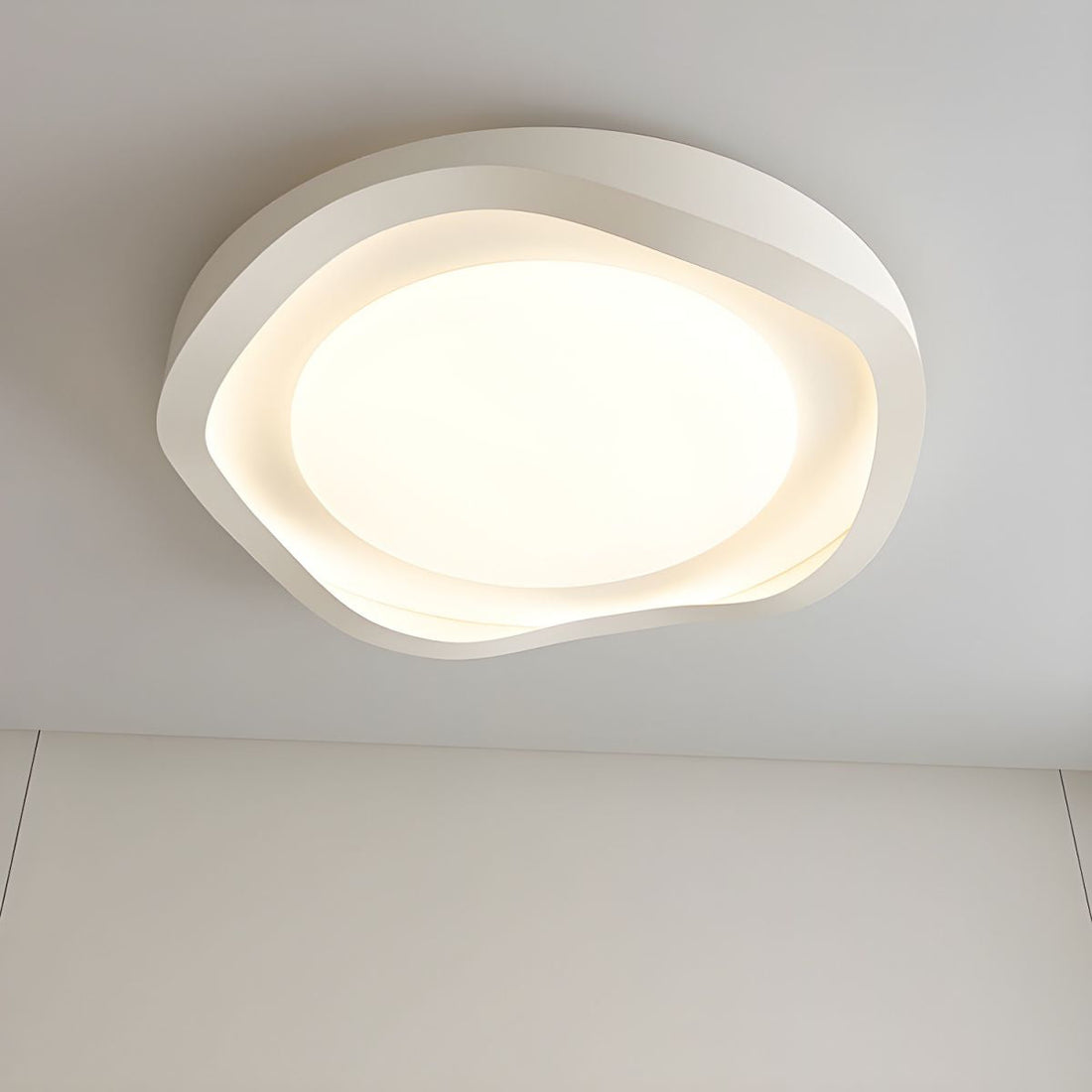 Geometric LED Ceiling Light – Acrylic Modern Fixture for Stylish Rooms