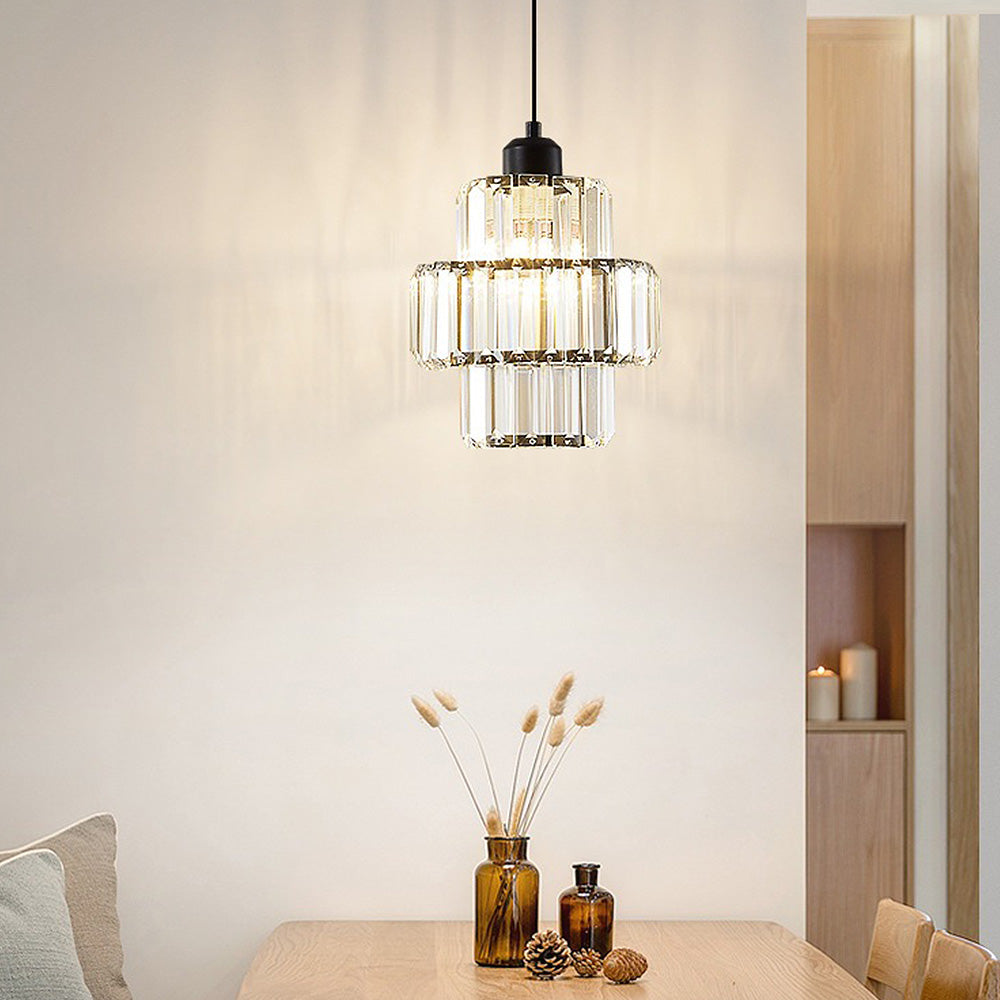 Luxury Pendant Light – Glass Gold Fixture for Elegant Home Interiors