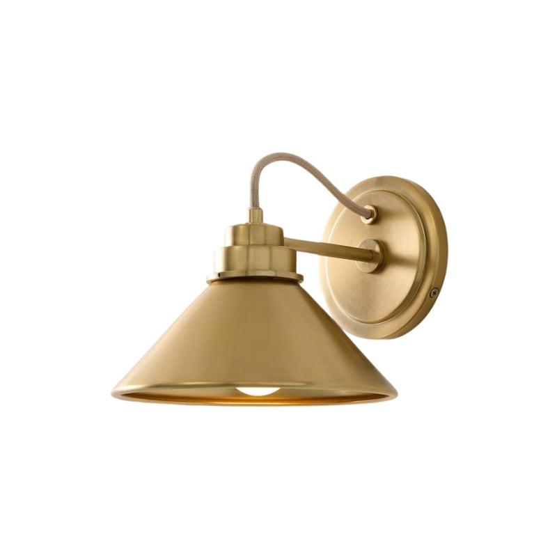 Aurenza Sconce – Farmhouse Wall Light with Metal Accents for Cozy Spaces