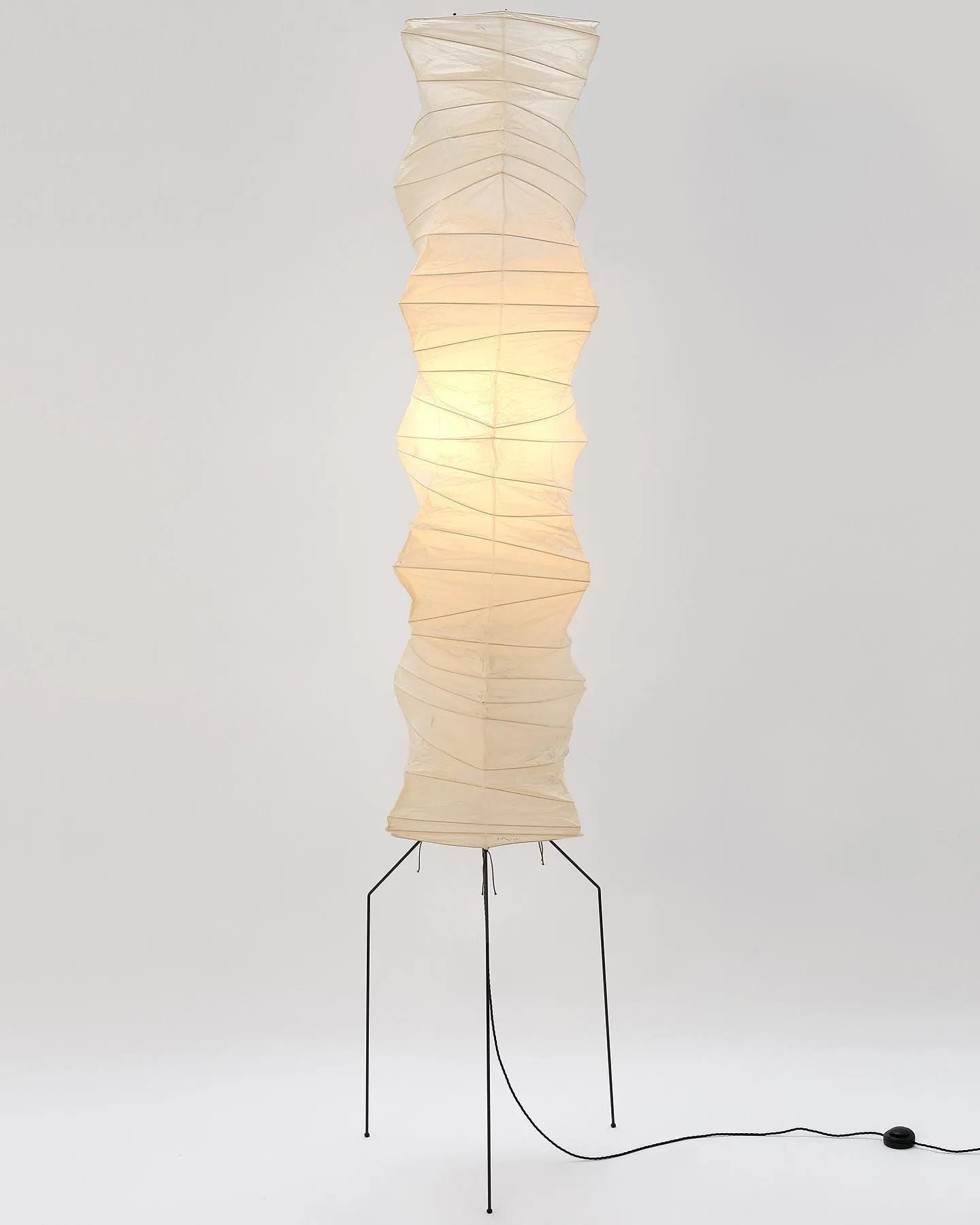 Rice Paper Floor Lamp - Bamboo Frame Soft Light for Living Room