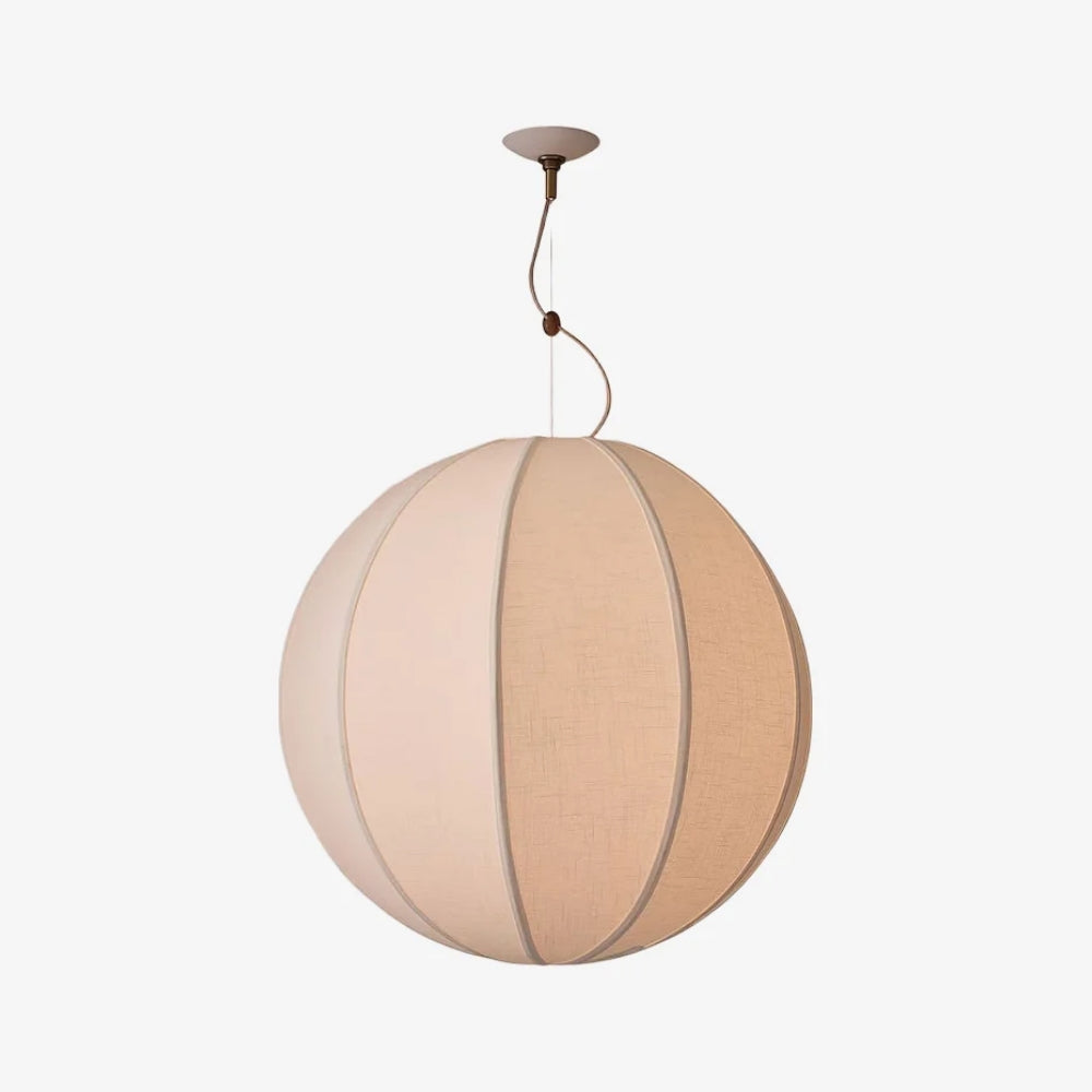 Alvian Pendant Light - Linen Shade with Adjustable Height for Cozy Dining