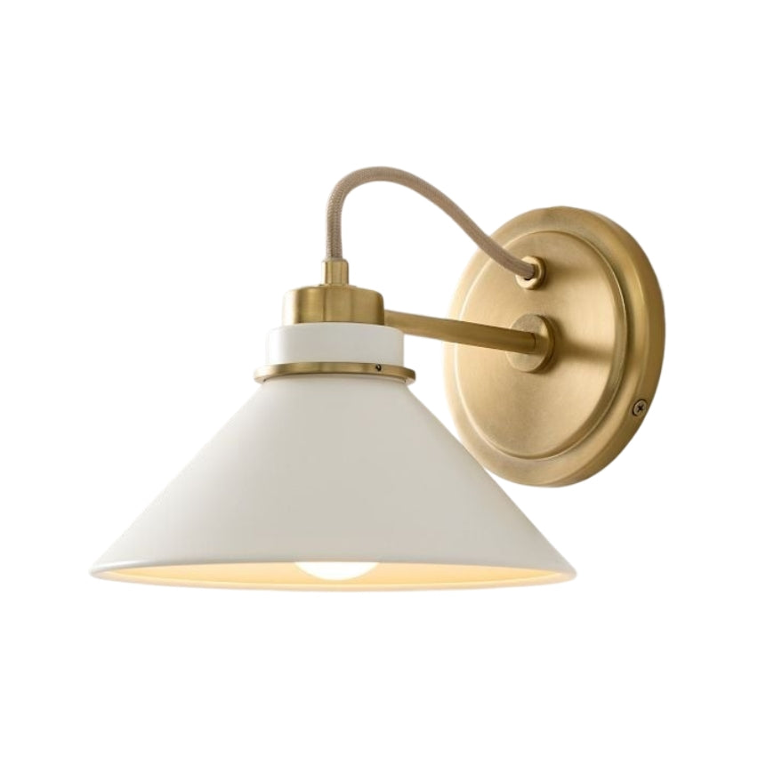 Aurenza Sconce – Farmhouse Wall Light with Metal Accents for Cozy Spaces
