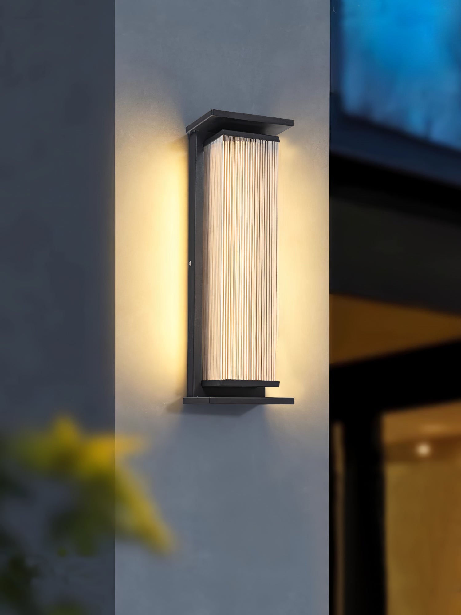 Rectangular Outdoor Wall Lamp - LED Light for Garden & Patio