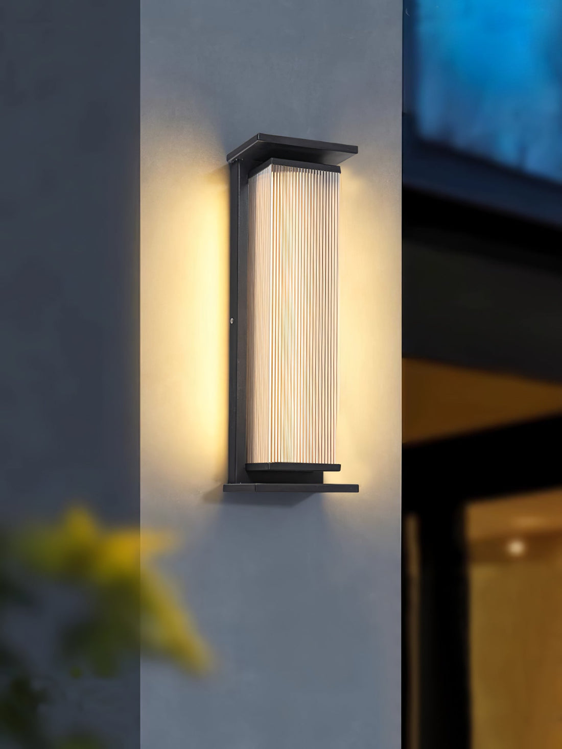 Rechteckige Außenwandleuchte - LED-Leuchte für Garten &amp; Terrasse