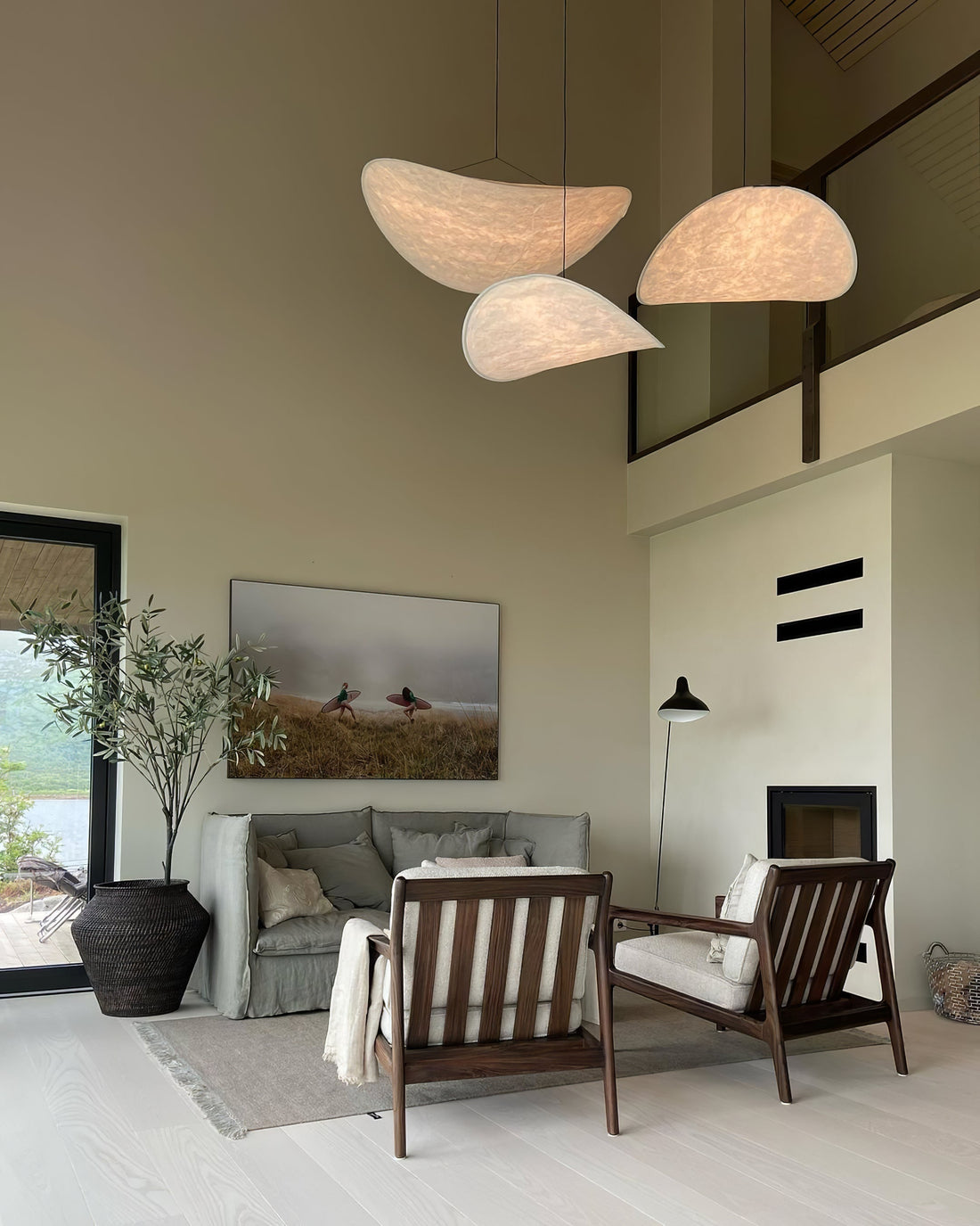 Cloudlike Mulberry Silk Plug-In Pendant Light