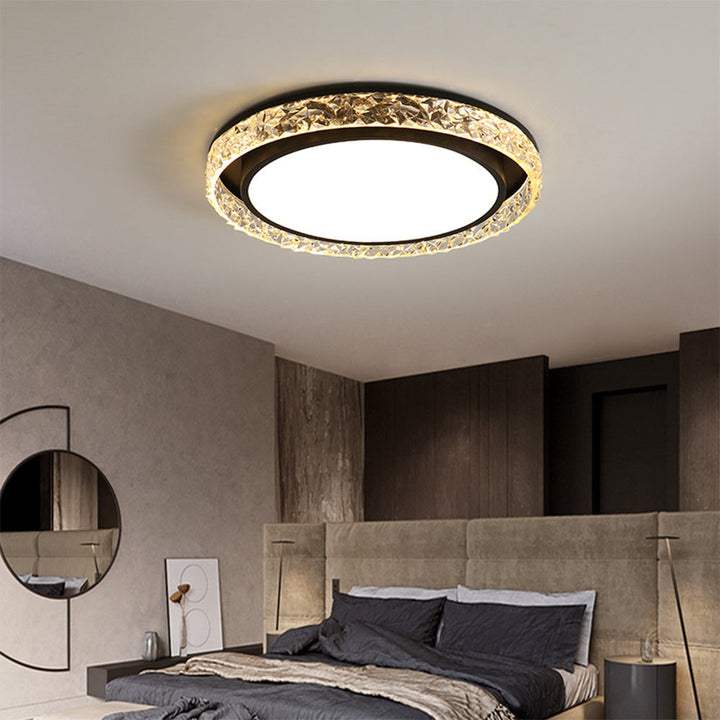 Minimalist Iron Ceiling Light – Flush Mount Modern Bedroom Fixture