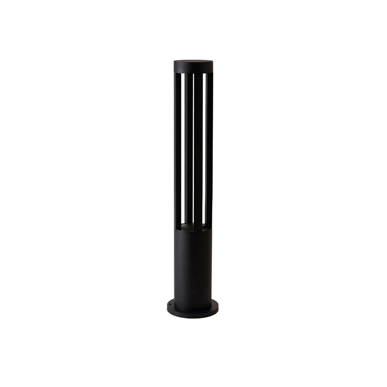 Black Solar Outdoor Post Light - Waterproof Solar Post Lamp