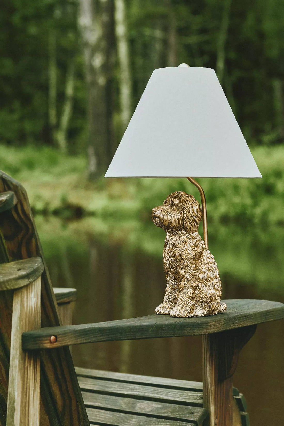 Pawdia Unique Table Lamp - Decorative Fabric Animal Bedside Lamp