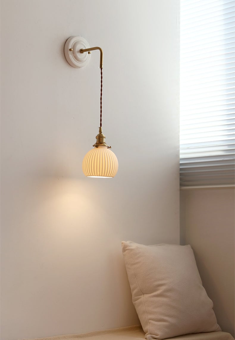 Decorative Ceramic plate Wall Sconce