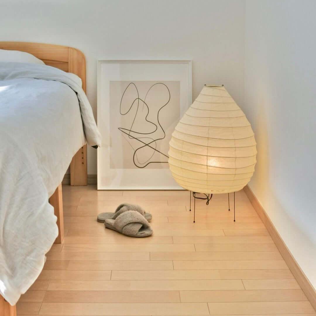 Tischlampe aus Washi-Papier – Laternendesign für Wohnzimmer und Schlafzimmer
