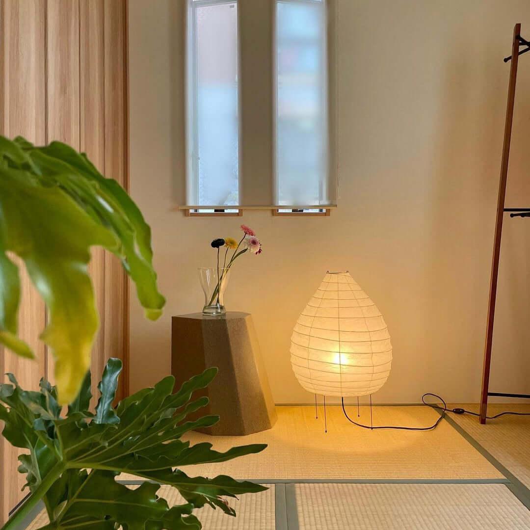 Tischlampe aus Washi-Papier – Laternendesign für Wohnzimmer und Schlafzimmer