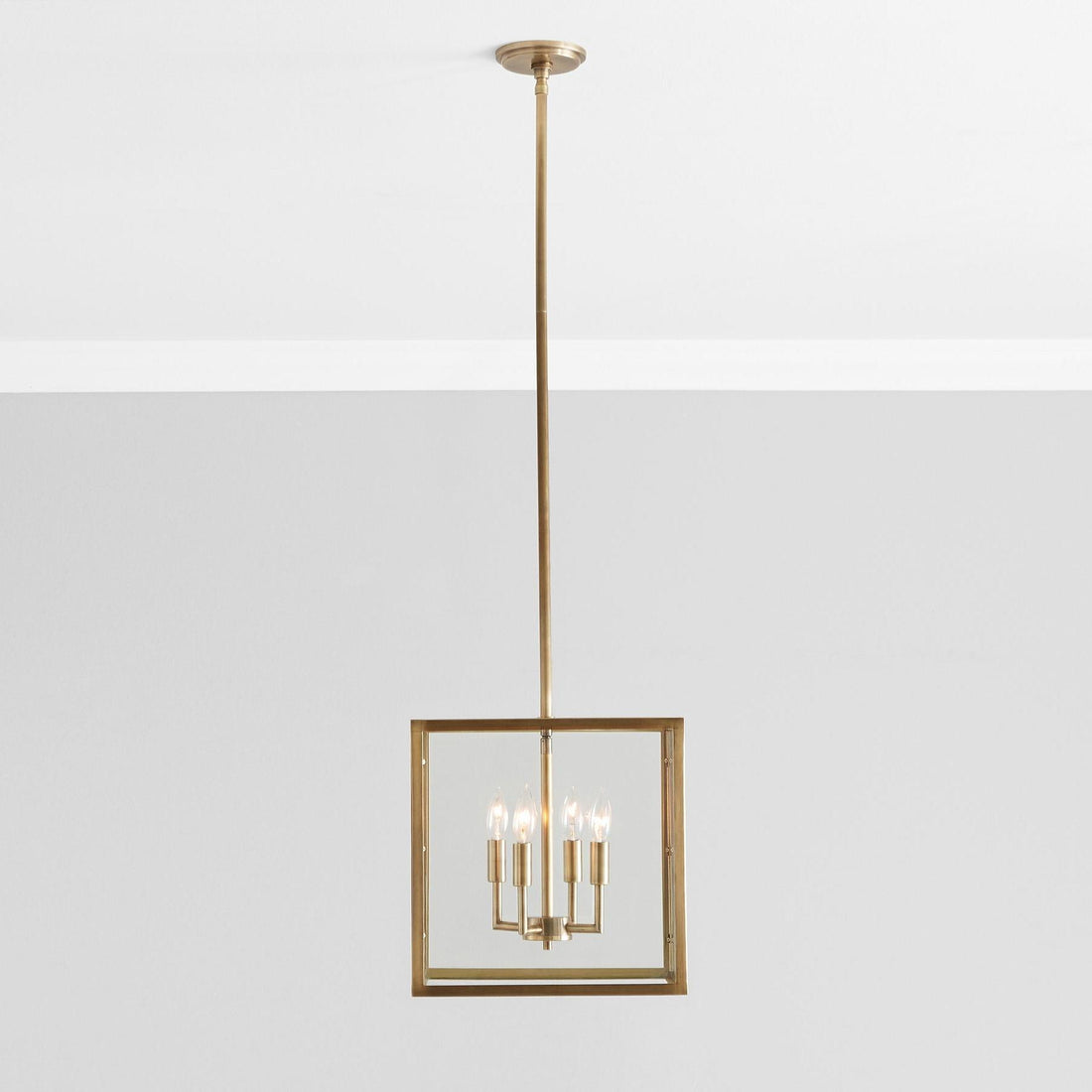 Ferrix Industial Iron Pendant Lamp - Glass Outdoor Lantern Lighting