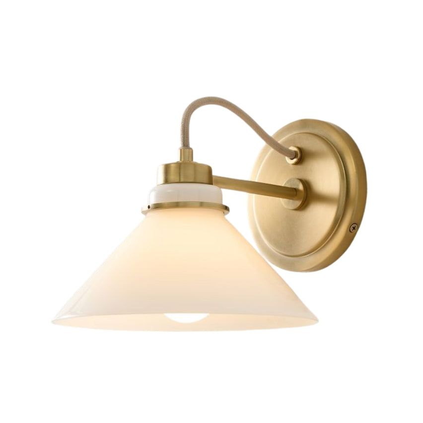 Aurenza Sconce – Farmhouse Wall Light with Metal Accents for Cozy Spaces