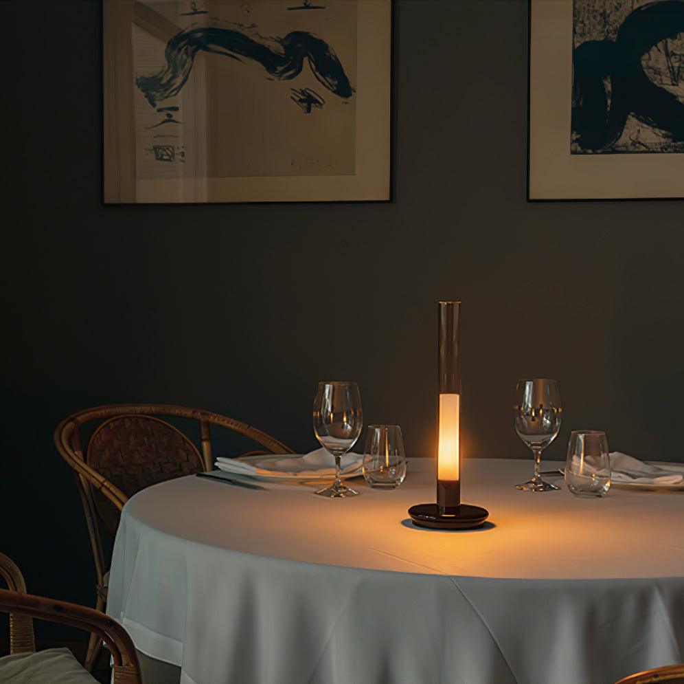 Column Built-in Battery Table Lamp - Indoor Table Lamp Touch Control