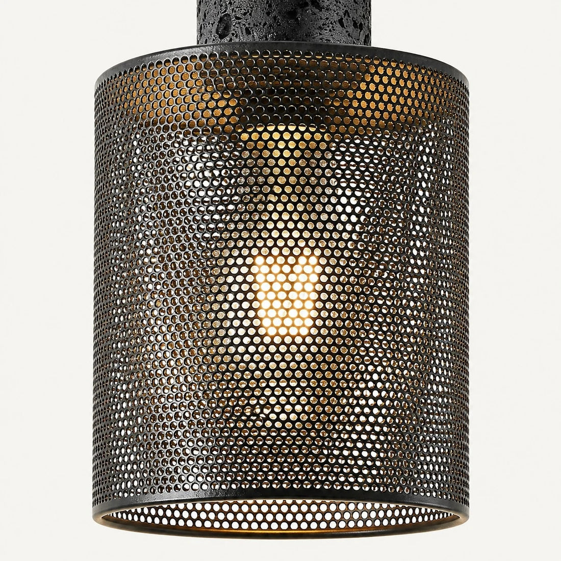 Textured Black Mesh Pendant Light 3