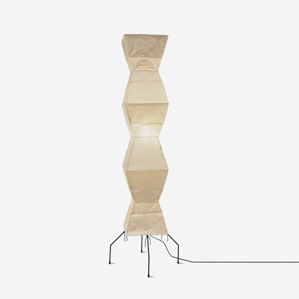 Rice Paper Floor Lamp - Bamboo Frame Soft Light for Living Room