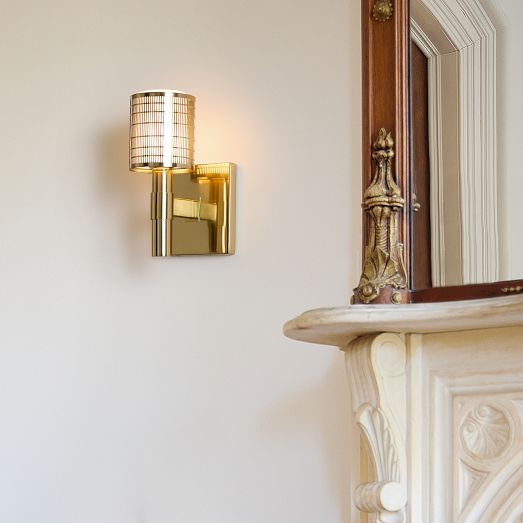 Galvia Perforated Metal Wall Sconce - Modern Wall Light for Hallway