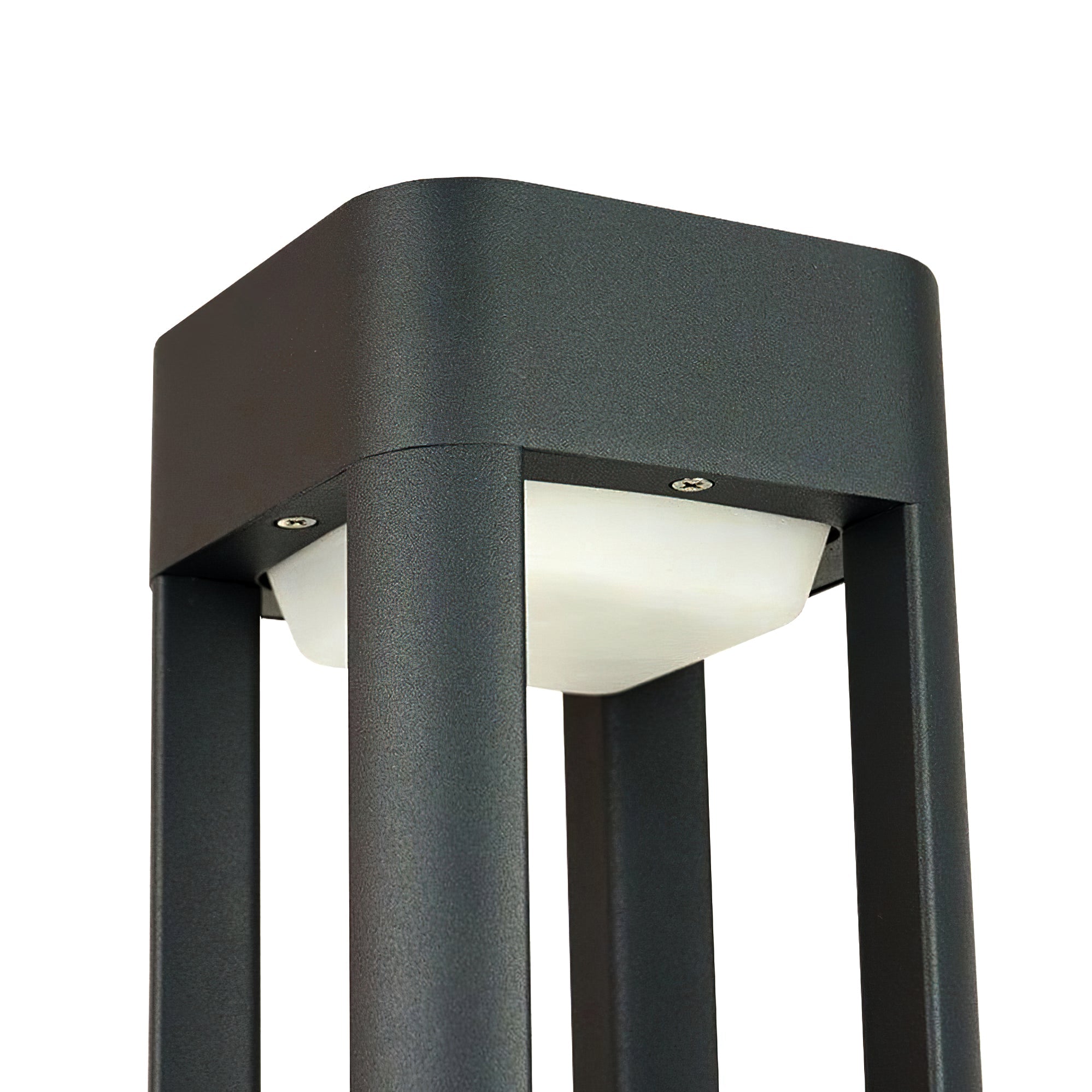 Rectangular Garden Bollard Light - Modern LED Lamp for Pathway