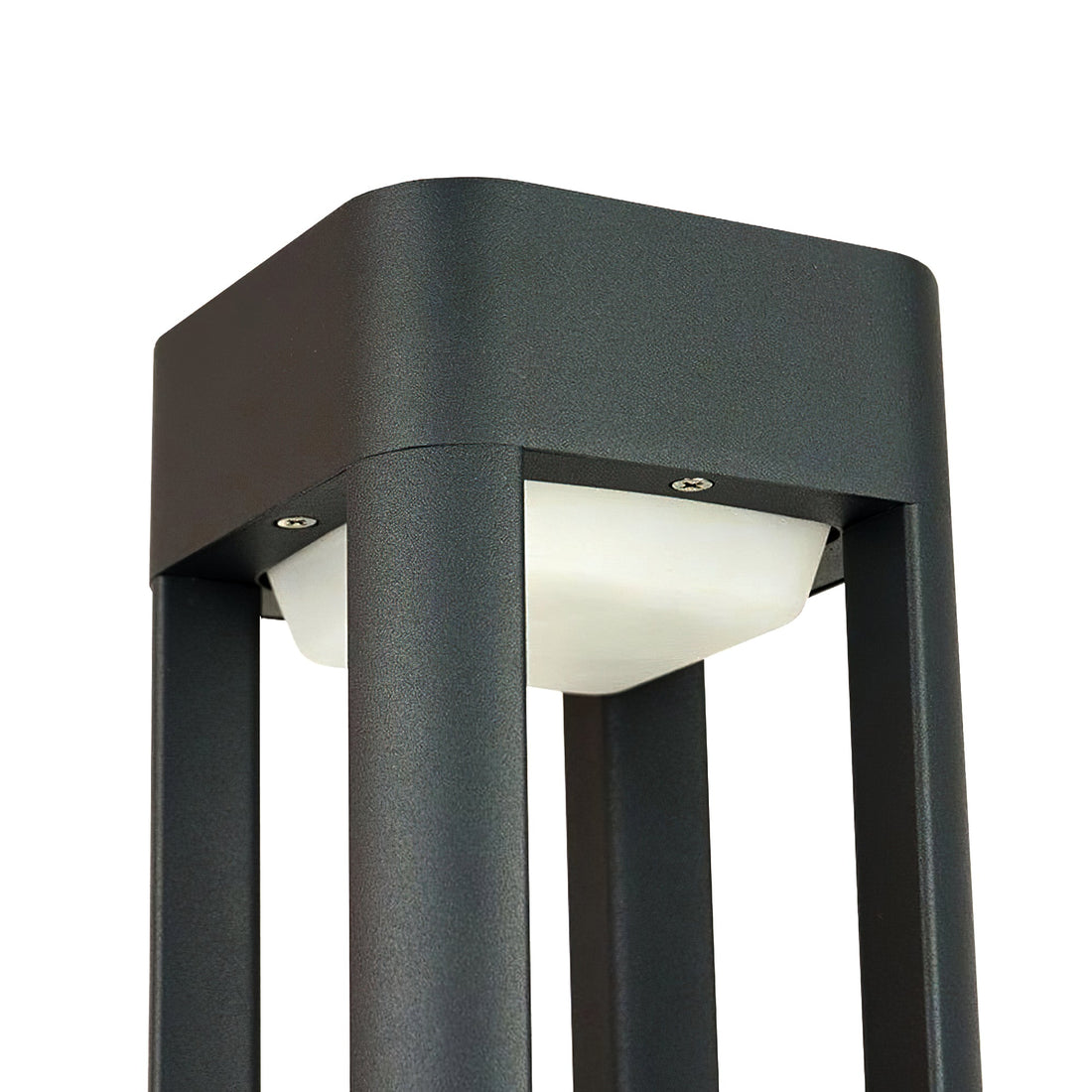 Rechteckige Gartenpollerleuchte - Moderne LED-Lampe für Wege