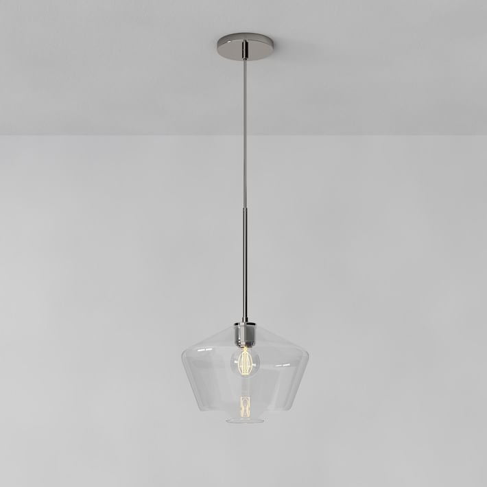 Merin Transparent Glass Sculpture Geometric Pendant Lamp