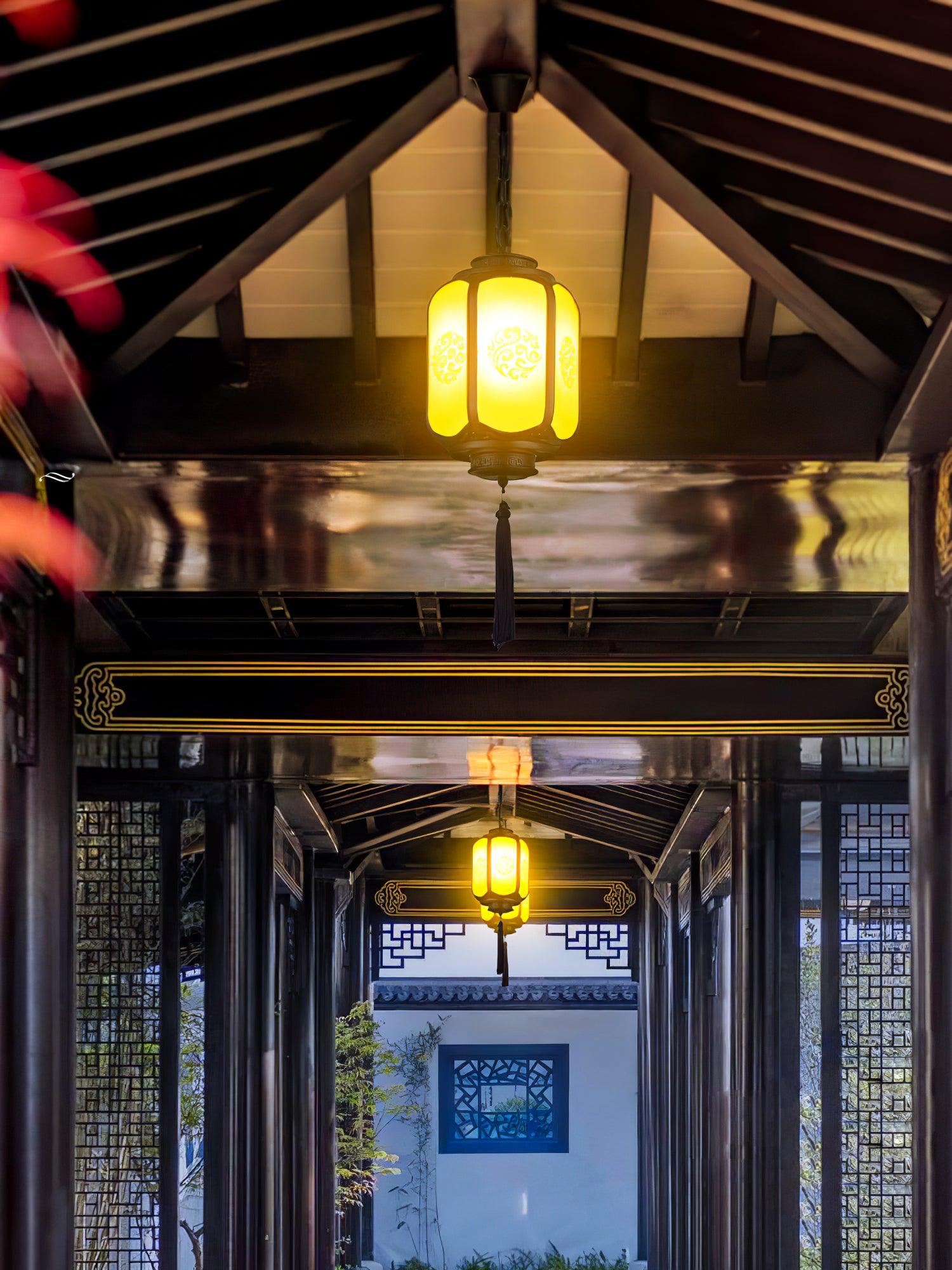 Lantern Outdoor Pendant Light - Weatherproof Outdoor Pendant Ideal