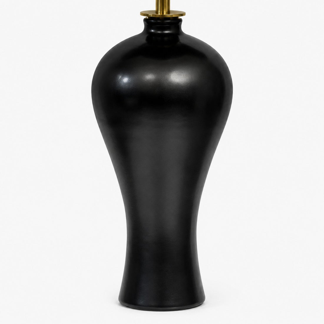 Dark sculptural table lamp base