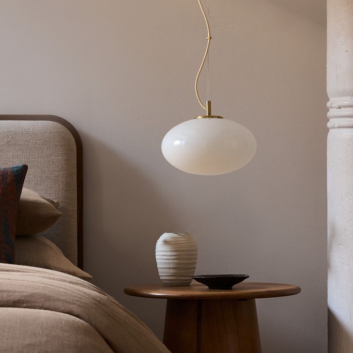 Lumivelle Minimalist Glass Pendant – Adjustable Height Dimmable Design