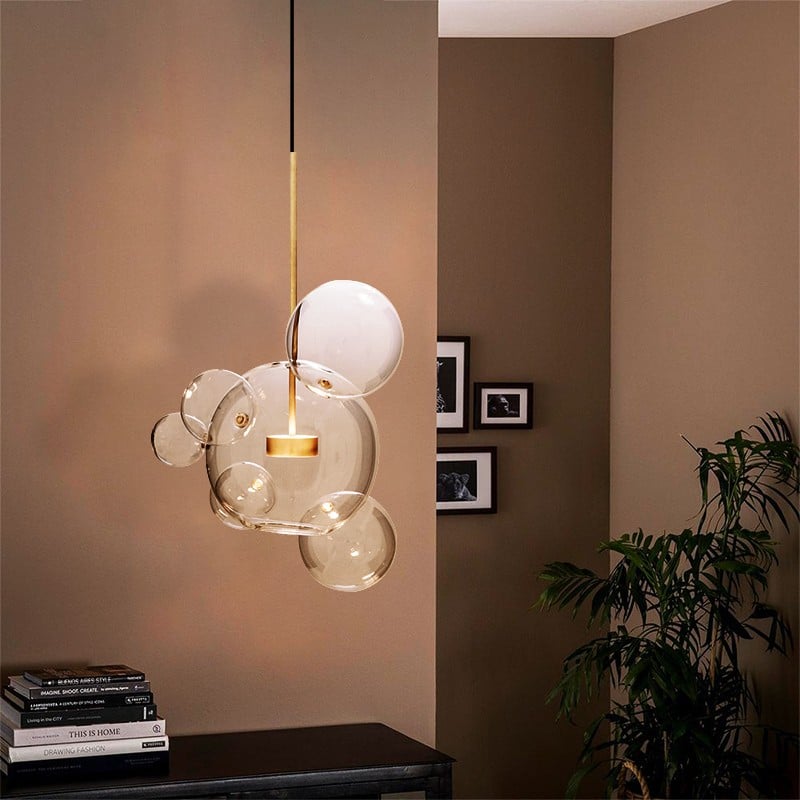 Clear Bolle Soap Bubble Pendant Light