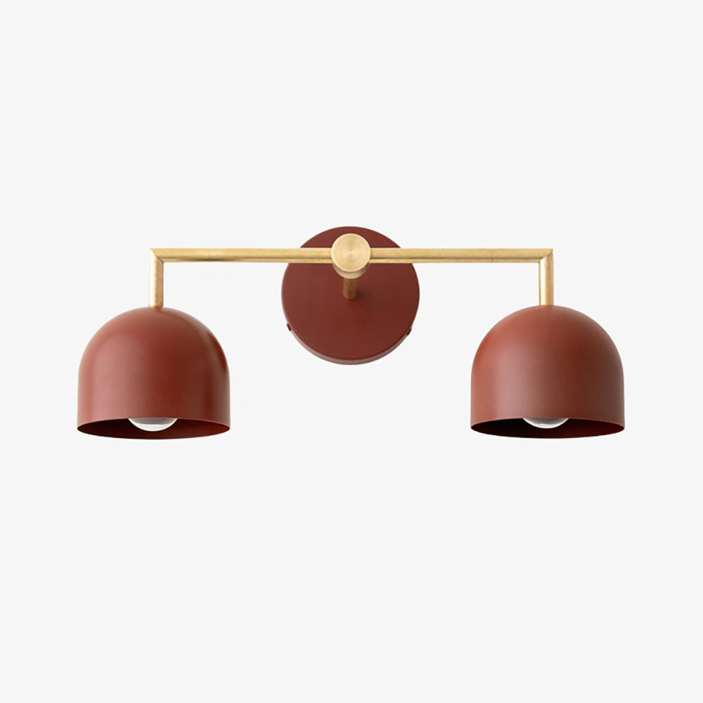 Metio Dome Farmhouse Vanity Wall Light Colorful Metal Sconce