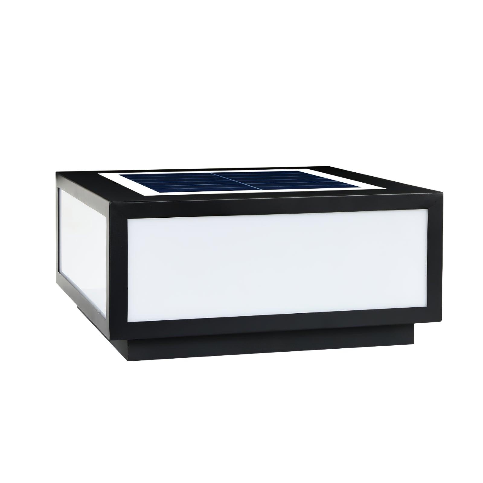 Solar Outdoor Post Light - Stainless Steel Lamp for Garden & Patio