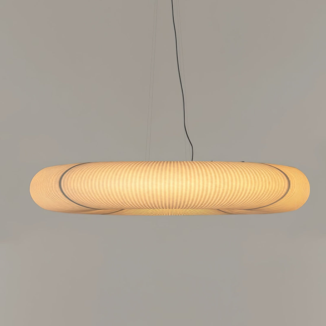 Hängelampe aus Maulbeerseide – Warme LED-Beleuchtung für Wohnzimmer