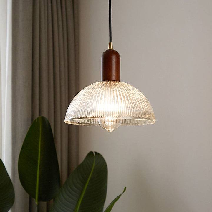 Wabi-Sabi Pendant Light - Clear Glass Bedroom Lighting Modern