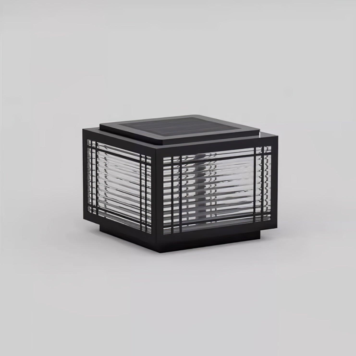 Outdoor Post Light - Solar Stainless Steel Lamp for Deck & Garden Use