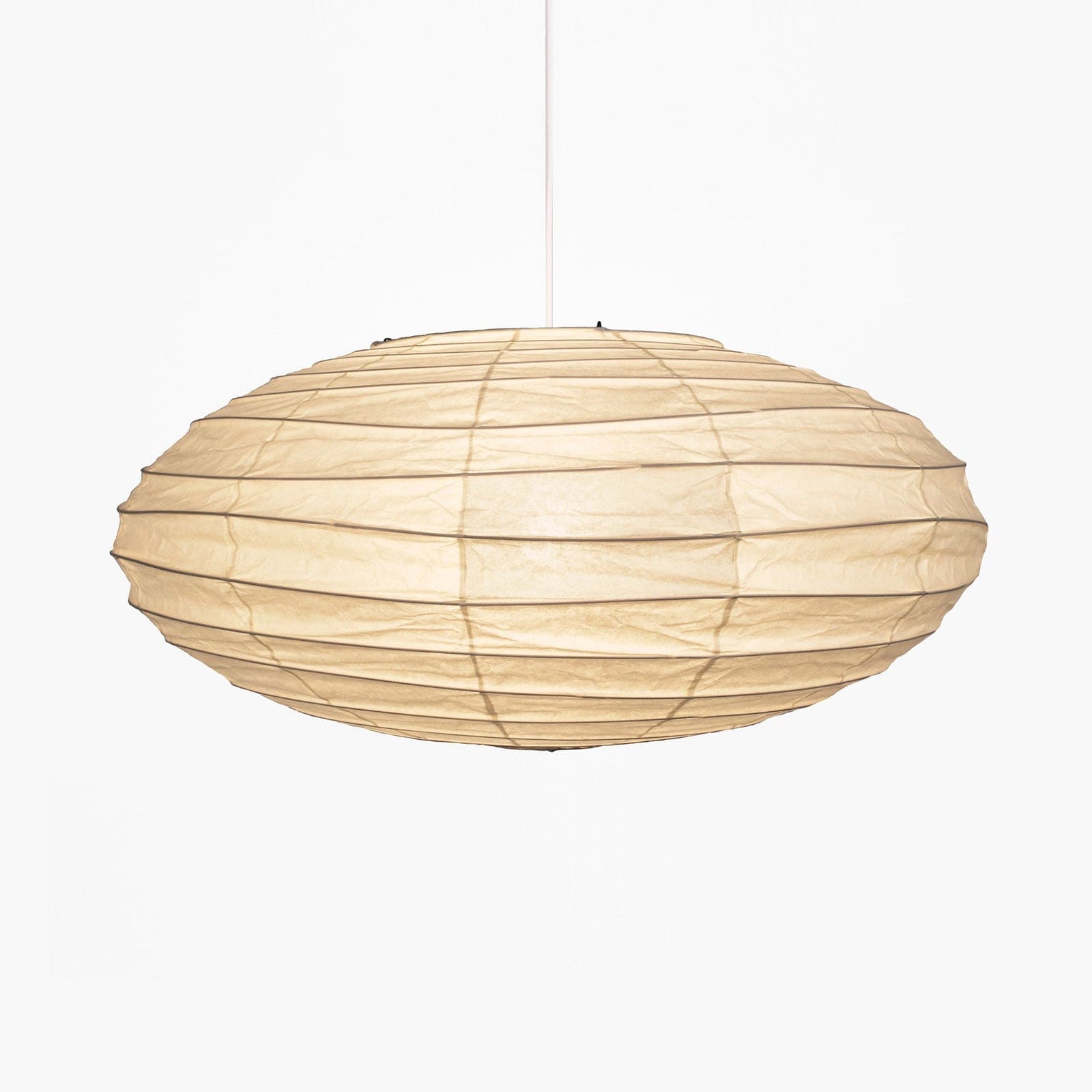 Washi Paper Pendant Lamp - Minimalist Japanese Light for Bedroom Decor